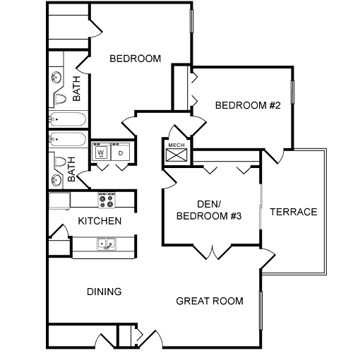 Cypress Floor Plan at Lakes at Suntree, Melbourne, FL, 32940