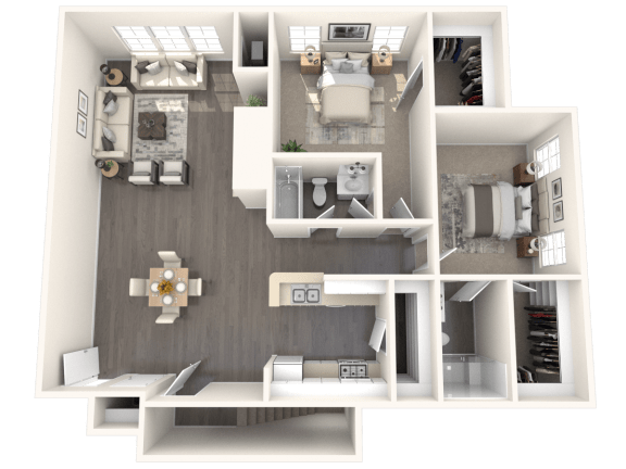 Floor Plan  Otis Floor Plan at Residences at Westborough Station, Westborough, Massachusetts