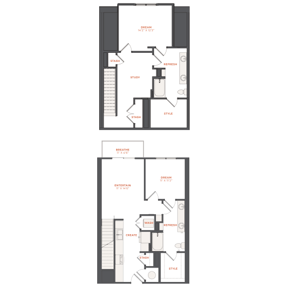 the floor plan of barcelona 54 apartment rentals