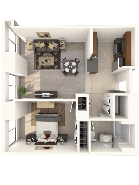 Great River Floor Plan at Hartford 21, Hartford, CT