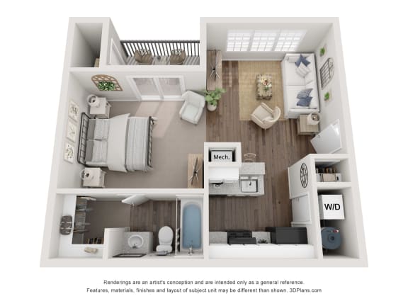 studio floor plan in Lithia Springs, GA