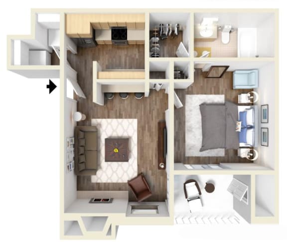 Floor Plan  Poppy Floor Plan at High Oaks, Austin, TX