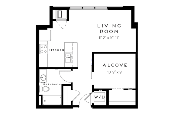 Unit A5 1 Bed at Maven on Broadway Apartments, Rochester, Minnesota