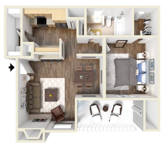 Floor Plan  Hibiscus Floor Plan at High Oaks, Austin, Texas