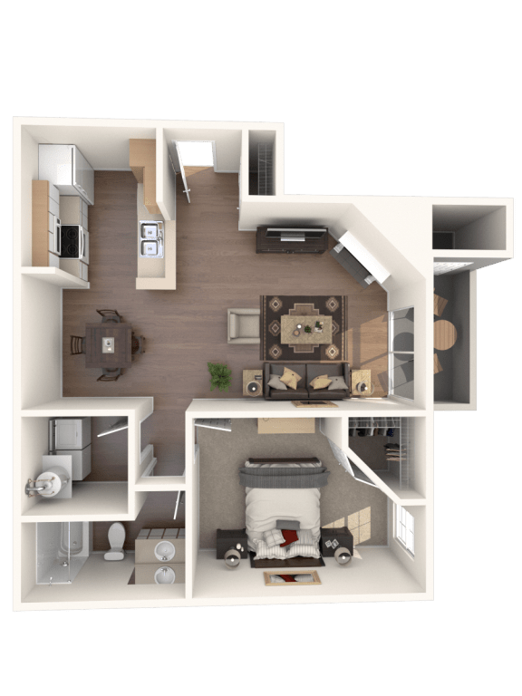 Opal Floor Plan at Stonelake at the Arboretum, Austin, TX