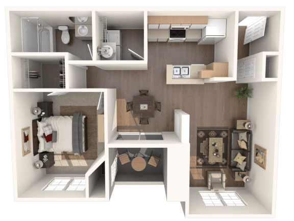 Topaz Floor Plan at Stonelake at the Arboretum, Austin