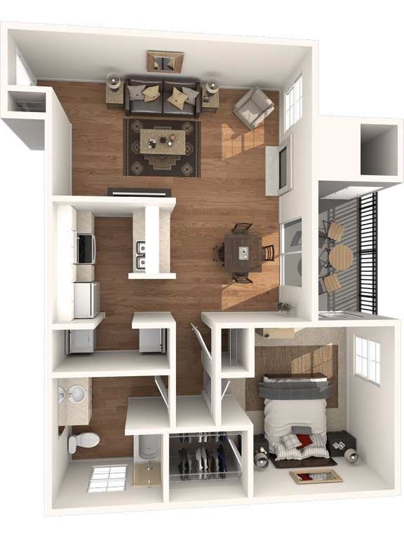 Floor Plan  Bluebonnet Floor Plan at High Oaks, Austin, TX