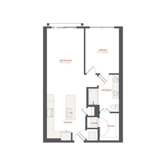 bedroom floor plan | apartments in pittsburgh pa | the mille brookhaven apartment