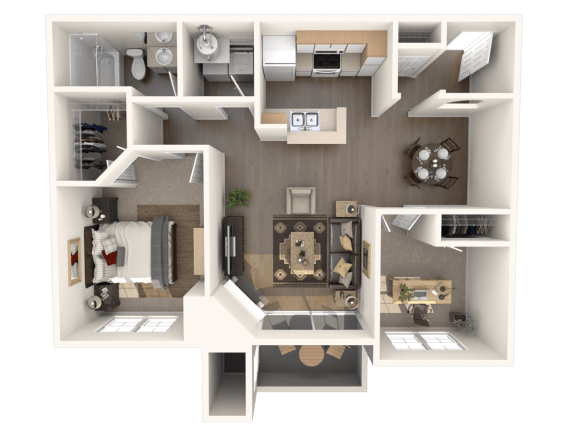 Sapphire Floor Plan at Stonelake at the Arboretum, Austin, TX