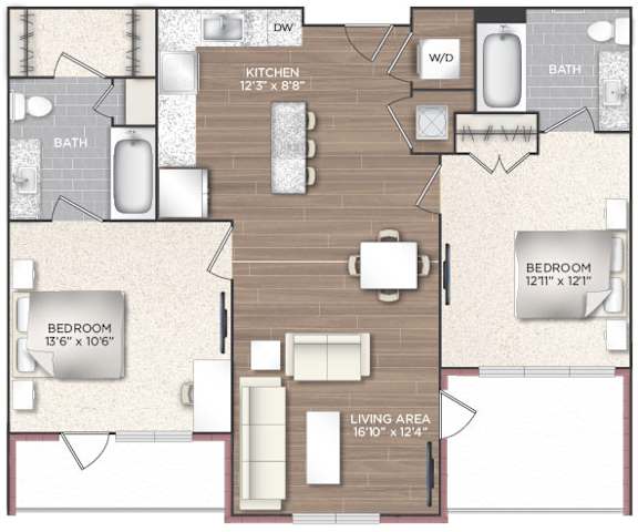 2M Floor Plan at 511 Meeting, Charleston, 29403