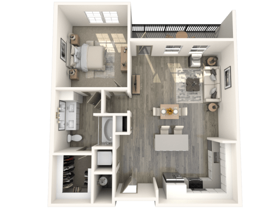 A2M2 Floor Plan at Inspire, Charlotte, North Carolina