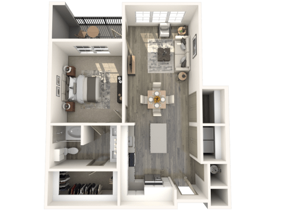 A5 Floor Plan at Inspire, Charlotte, 28211