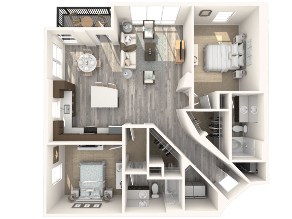 Albion Floor Plan at Paramount on Lake Eola, Orlando, 32801