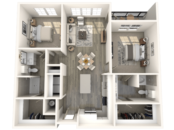 B1 Floor Plan  at Inspire, Charlotte, North Carolina