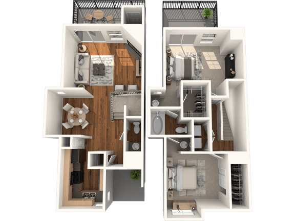 McKinney Falls Floor Plan at Madison at the Arboretum, Austin, TX, 78759