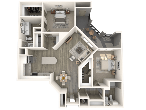 B4 Floor Plan at Inspire, Charlotte, NC