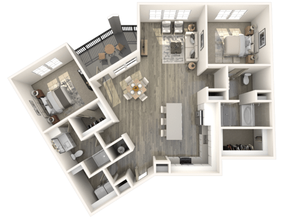 B5 Floor Plan at Inspire, Charlotte