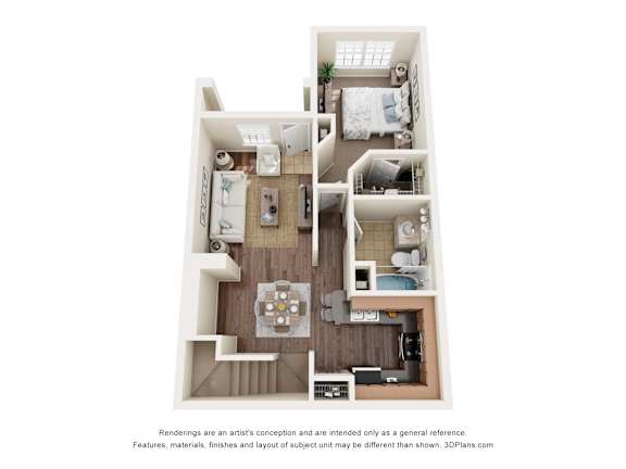 Kensington Floor Plan at Ballantrae Apartments, Florida, 32771