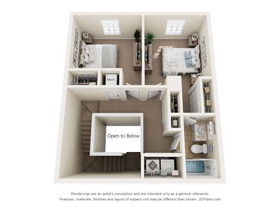 Kensington Floor Plan at Ballantrae Apartments, Florida, 32771