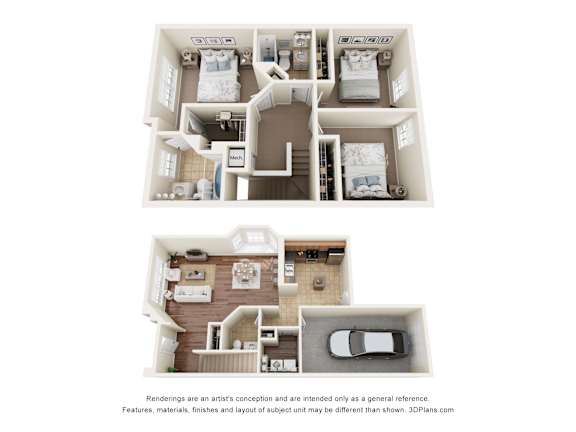 Floor Plan  Windsor w/ Garage Floor Plan at Ballantrae Apartments, Sanford, FL, 32771