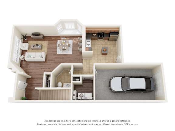 Windsor w/ Garage Floor Plan at Ballantrae Apartments, Sanford, FL, 32771