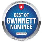 a logo for best nowhere with a blue background and white text