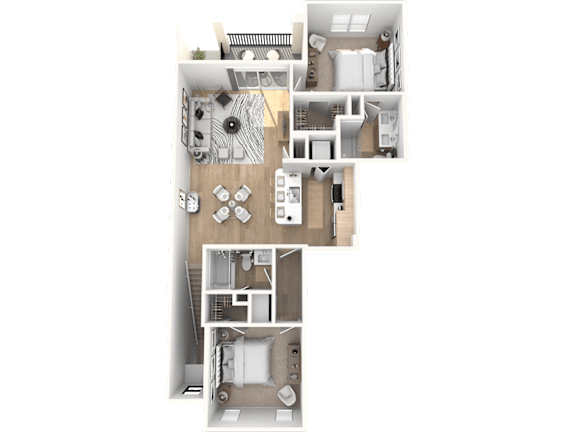 The Sanibel Floor Plan at The Palmeri Residences, Naples, 34104