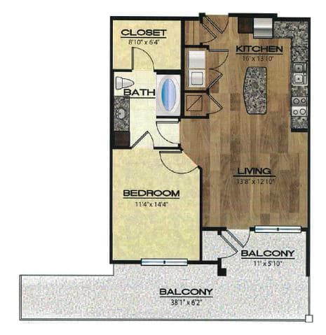 Cantania Floor Plan at The Rialto, Orlando, FL, 32819