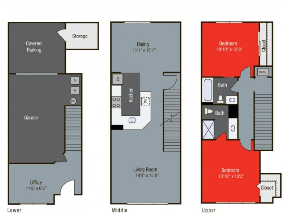 Bamboo II Floor Plan at Floresta, Jupiter