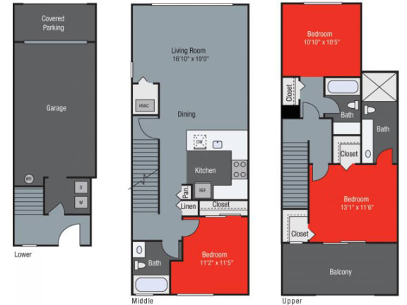 Sandalwood Floor Plan at Floresta, Jupiter, FL