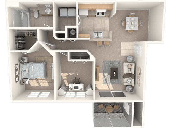 Myers Floor Plan at Promenade at Reflection Lakes, Florida, 33907