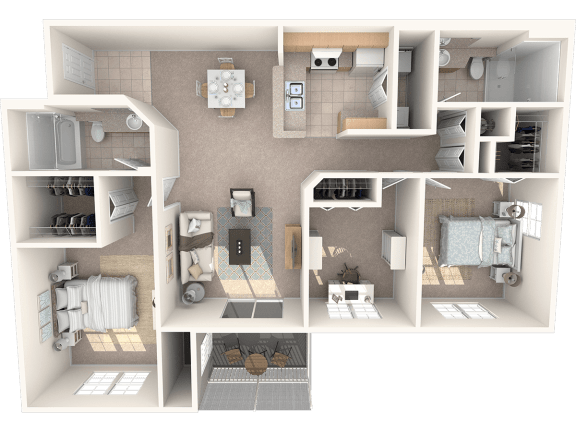 Naples Floor Plan at Promenade at Reflection Lakes, Florida, 33907
