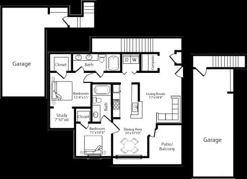 the floor plan of the apartment is shown on a black background