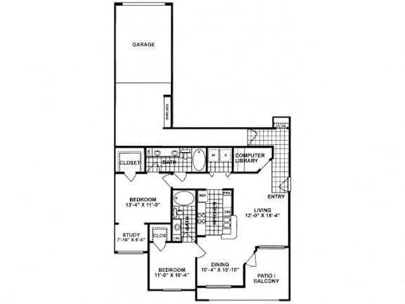 a floor plan of a house with two floors and a staircase