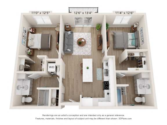 J Floor Plan at SoRoc On Maine, Minnesota, 55904