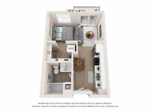L Floor Plan at SoRoc On Maine, Rochester Minnesota
