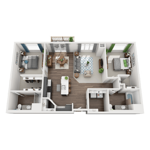 Schmidt Floor Plan at SoRoc On Maine, Rochester, MN