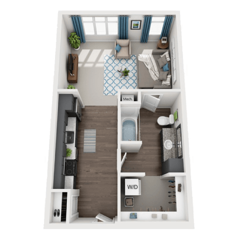 Aborgien Floor Plan at SoRoc On Maine, Rochester, MN 55904