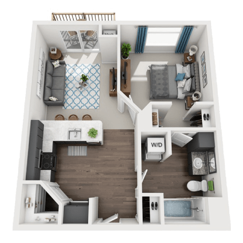 Elmcroft Floor Plan at SoRoc On Maine, Minnesota, 55904