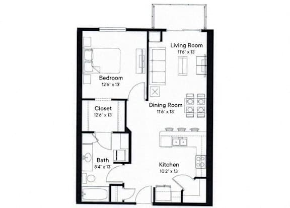 Buckridge Floor Plan at SoRoc On Maine, Rochester Minnesota