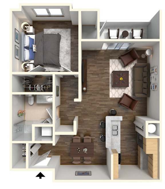 Perry Floor Plan at Highlands at Faxon Woods, Quincy, MA, 02169