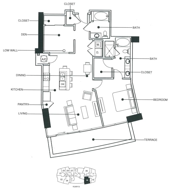 Terrace 8 Floor Plan at Element, Florida, 33602