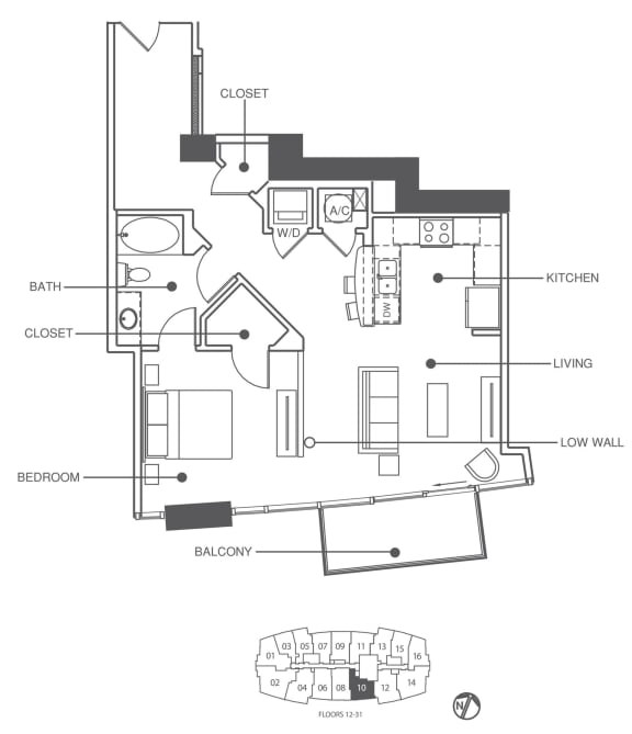 a floor plan of a house with a lot of bedrooms