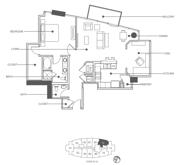 Floor Plan  Suite 11 Floor Plan at Element, Florida