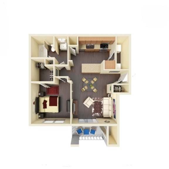 A1 Floor Plan at River Stone Ranch, Austin, Texas