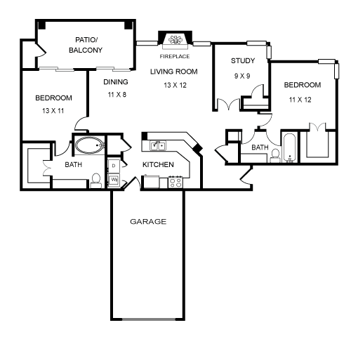 Villa Floor Plan | Sedona Springs
