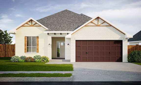 The Cypress II exterior at Walker Place Apartments, Hewitt
