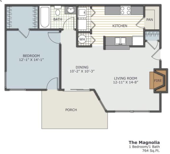 The Magnolia Floor Plan at Saddleworth Green, Florida, 34474
