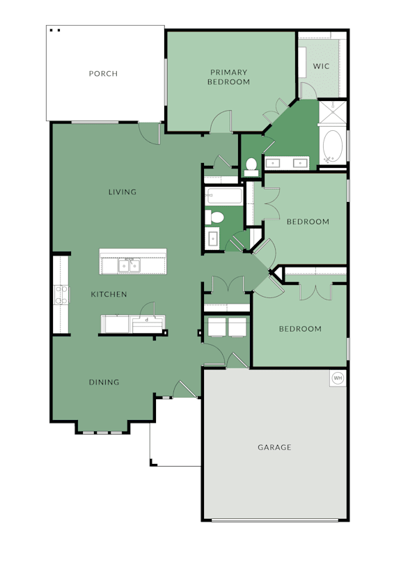 3 bed 2 bath at Walker Place Apartments, Hewitt