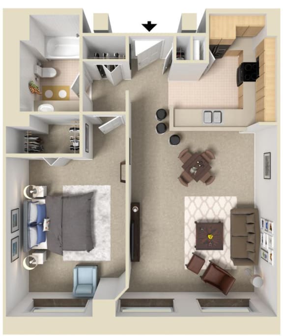 The Sanford Floor Plan at Bigelow Commons, Enfield, Connecticut